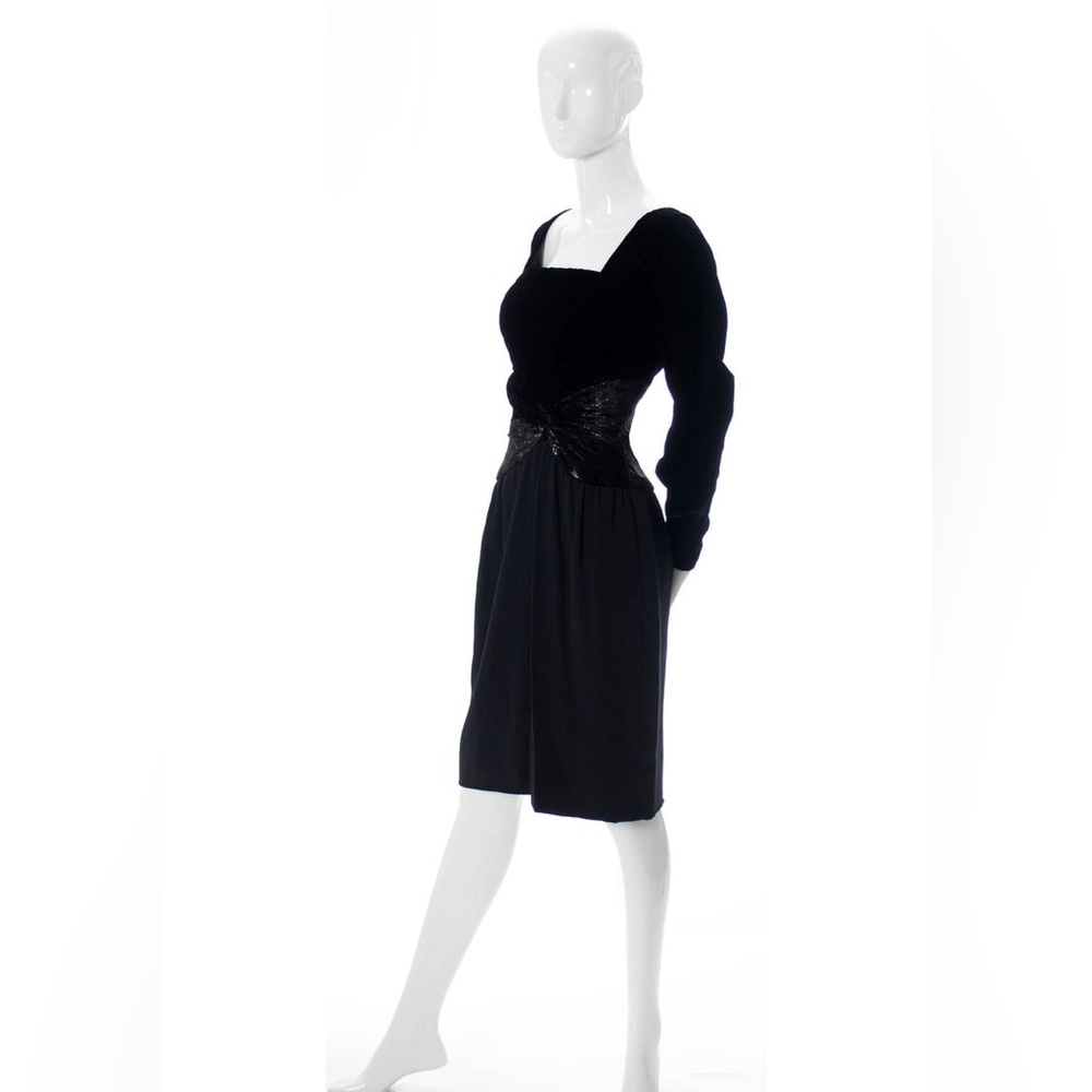 DESIGNER BOB MACKIE BLACK VINTAGE DRESS size 10